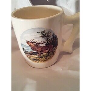 Handmade Ceramic Elk coffee mug 1976